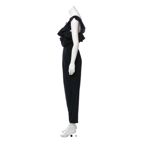 Tibi Silk Jumpsuit w/ Ruffle Straps - Picture 3 of 11